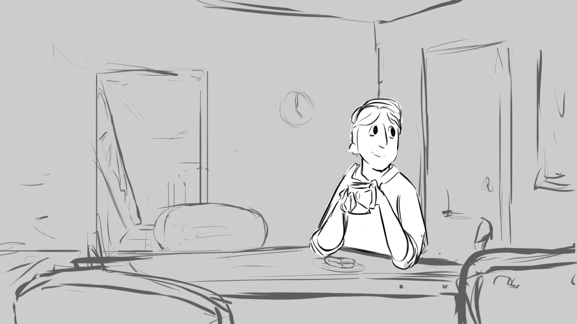 Purple Skies storyboard panel 001